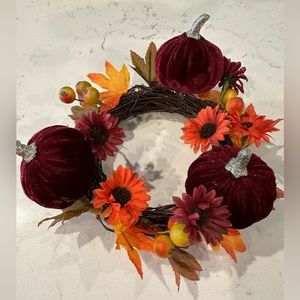 Bath and body works 3 wick pumpkin candle holder
